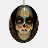 Dag van de dode 1 Fantastische schedel Keramisch Ornament (Rechts)