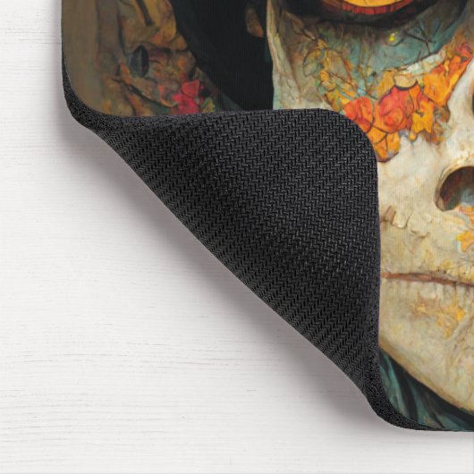 Dag van de dode 1 Fantastische schedel Muismat (Hoek)