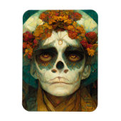 Dag van de dode 2 Fantastische schedel Magneet (Verticaal)