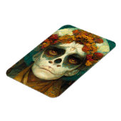 Dag van de dode 2 Fantastische schedel Magneet (Linkerzijde)