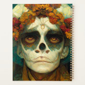 Dag van de dode 2 Fantastische schedel Planner (Achterkant)