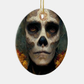 Dag van de dode 3 Fantastische schedel Keramisch Ornament (Rechts)