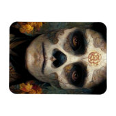 Dag van de dode 3 Fantastische schedel Magneet (Horizontaal)