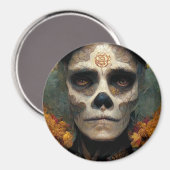 Dag van de dode 3 Fantastische schedel Magneet (Voorkant / Achterkant)