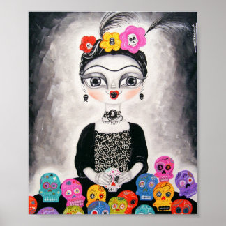 Dag van de dode afdruk poster