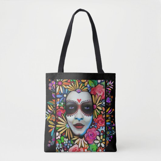 Dag van de Dode Bloemen Tote Bag (Voorkant)