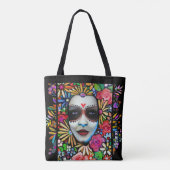Dag van de Dode Bloemen Tote Bag (Achterkant)