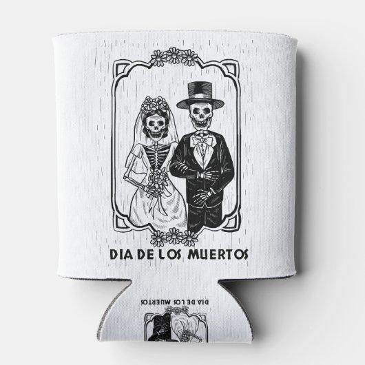 Dag van de dode bruiloft blikjeskoeler (Achterkant)