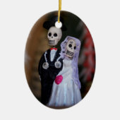 Dag van de dode bruiloft keramisch ornament (Voorkant)