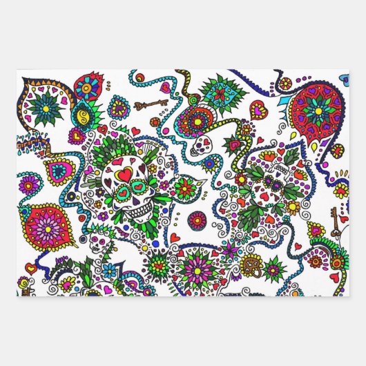 Dag van de Dode Cadeauverpakking Inpakpapier Vel (Voorkant)