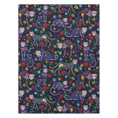 Dag van de Dode Calaveras Katten Tafelkleed (Voorkant)