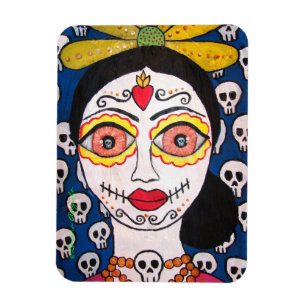 Dag van de dode Catrina flexibele magneet