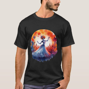 Dag van de Dode Catrina Lady Sugar Skull Dia de Lo T-shirt