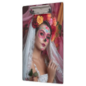 Dag van de Dode Catrina Notitieboek Klembord (Links)