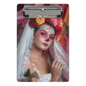 Dag van de Dode Catrina Notitieboek Mini Klembord (Voorkant)