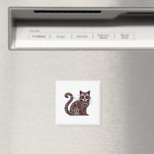 Dag van de Dode Cinco de Mayo Kat Suikerschedel Di Magneet (Insitu (Vaatwasser))