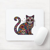 Dag van de Dode Cinco de Mayo Kat Suikerschedel Di Muismat (Met muis)