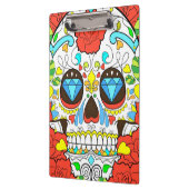 Dag van de Dode Colorful Skull Art Klembord (Links)