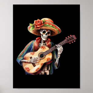 Dag van de dode-dame-suikerschedel van Los Muerto Poster