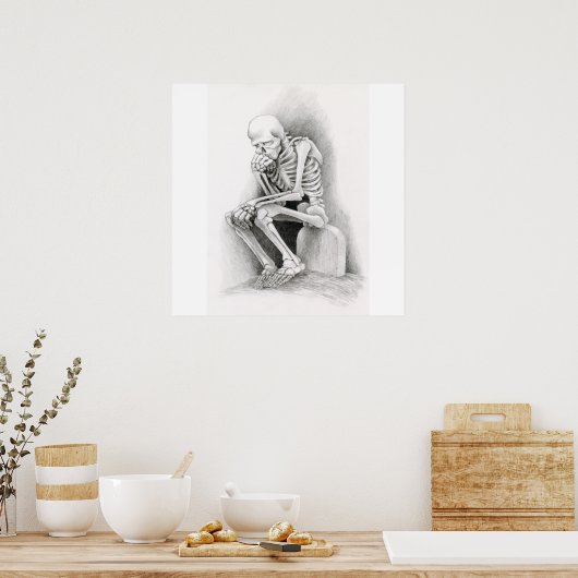 Dag van de dode denker poster (Keuken)