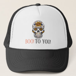 Dag van de dode dia de los Muertos schedel Trucker Pet