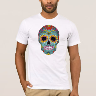 Dag van de Dode Dia de los Muertos Sugar Skull T-shirt