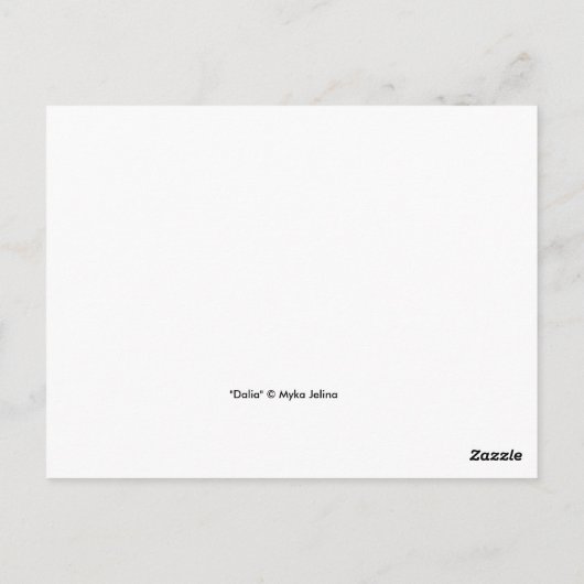 Dag van de dode dia de Muertos Sugar Skull Dalia Briefkaart (Achterkant)