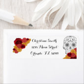 Dag van de Dode Dia Los Muertos Adreslabel Etiket (Insitu)