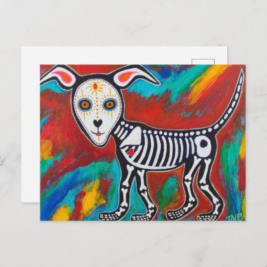 Dag van de Dode Dog Briefkaart (Voorkant / Achterkant)