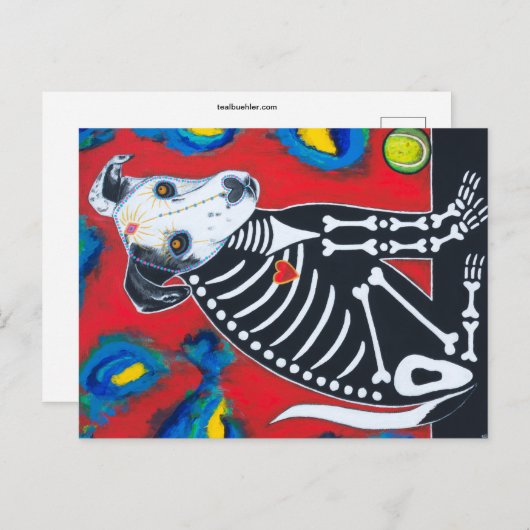 Dag van de Dode Dog Briefkaart (Voorkant / Achterkant)