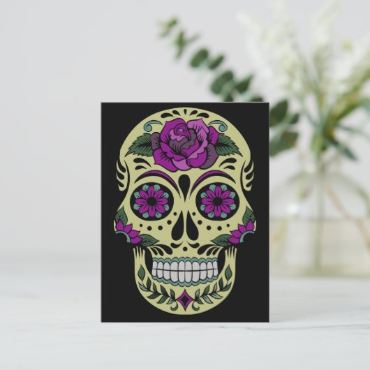 Dag van de Dode Douane Briefkaart (Staand voorkant)