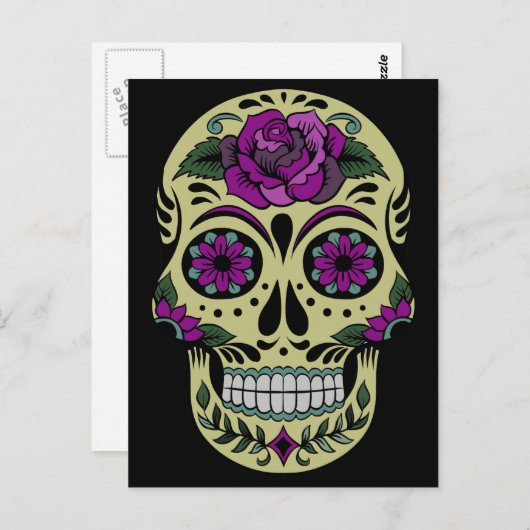 Dag van de Dode Douane Briefkaart (Voorkant / Achterkant)