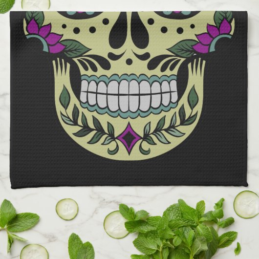 Dag van de Dode Douane Theedoek (Gevouwen)