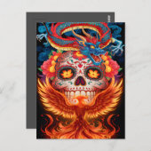 Dag van de Dode Draak en Phoenix Briefkaart (Voorkant / Achterkant)