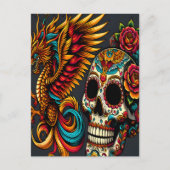 Dag van de Dode Drakenschedel Briefkaart (Voorkant)
