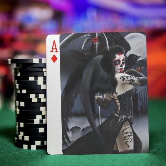 Dag van de dode engel pokerkaarten