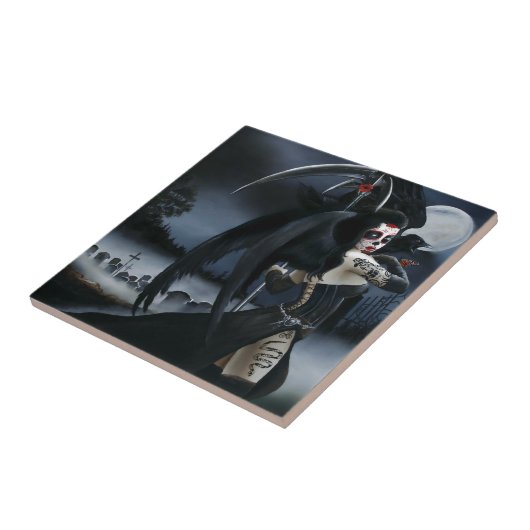 Dag van de dode engel tegeltje (Zijkant)