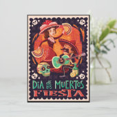 Dag van de dode familie Fiesta-feestdag Kaart (Staand voorkant)