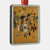 Dag van de dode figuren uit Oaxaca Metalen Ornament (Rechts)