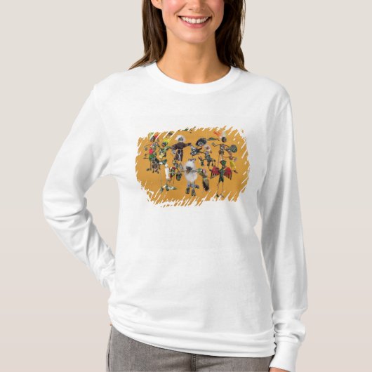 Dag van de dode figuren uit Oaxaca T-shirt (Voorkant)