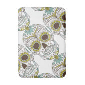 Dag van de dode flora schedel badmat (Voorkant Verticaal)