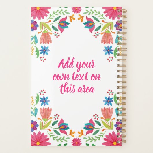 Dag van de dode Floral Planner,  Planner (Achterkant)