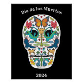 Dag van de Dode Geest Animal Sugar Skull Poster (Voorkant)