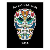 Dag van de Dode Geest Animal Sugar Skull Poster (Voorkant)