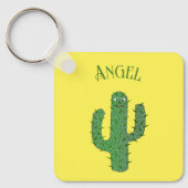 Dag van de Dode Gelukkige Cactus Aangepaste Verjaa Sleutelhanger (Voorkant)