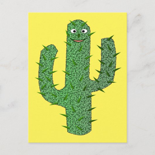 Dag van de Dode Gelukkige Cactus Briefkaart (Voorkant)