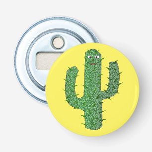 Dag van de Dode Gelukkige Cactus Button Flesopener
