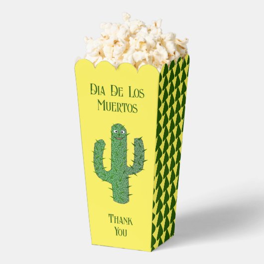 Dag van de Dode Gelukkige Cactus Custom Bedankdoosjes (Popped)