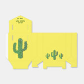 Dag van de Dode Gelukkige Cactus Custom Bedankdoosjes (Uitgevouwen)