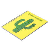 Dag van de Dode Gelukkige Cactus Custom Notitieboek (Linkerzijde)